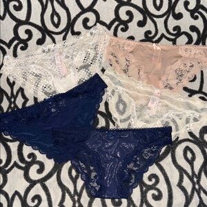 NWT Victoria's Secret Small Dream Angels Cheektini Lace Panties - Set of 5
